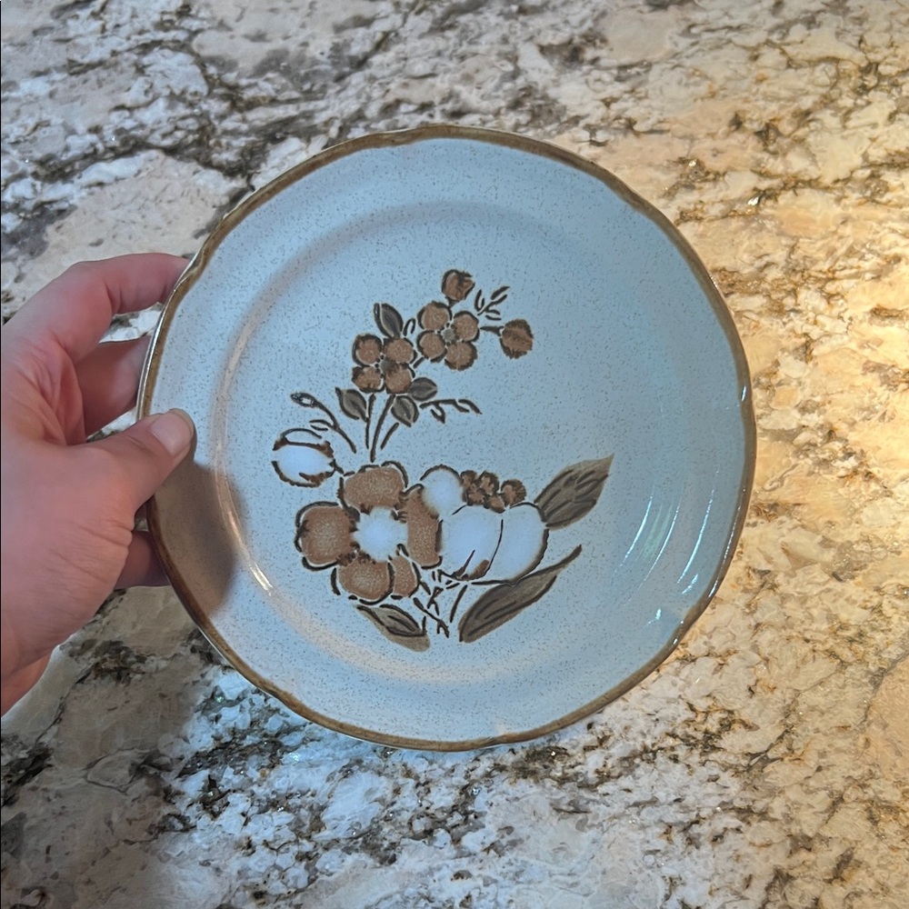 Vintage Hearthside Autumn Fair Baroque saucers